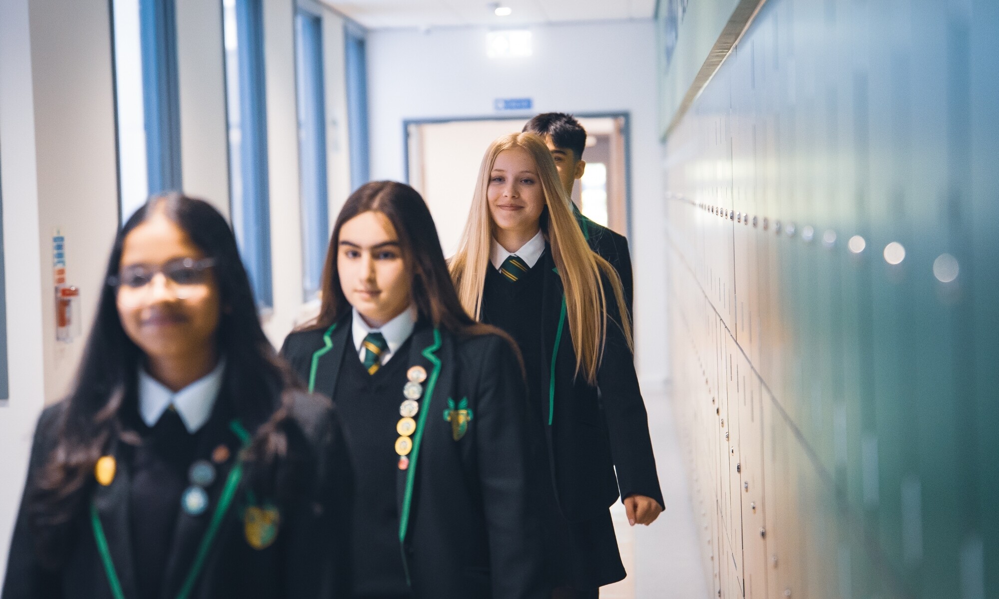 Students lined up